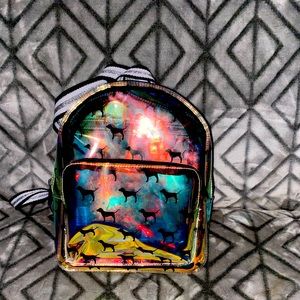 Mini PINK transparent backpack